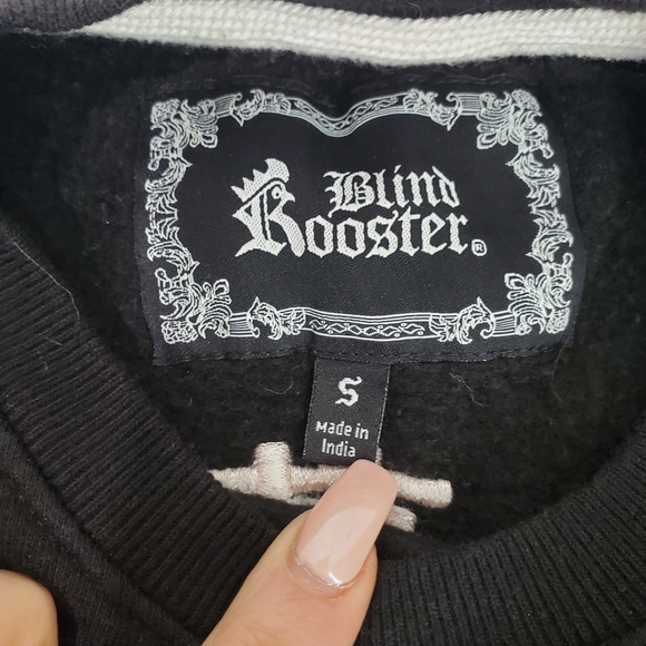 Blind Rooster Crewneck Sweatshirt Tokyo Astrology Celestial Blk Mens SZ S Unisex - Picture 4 of 14